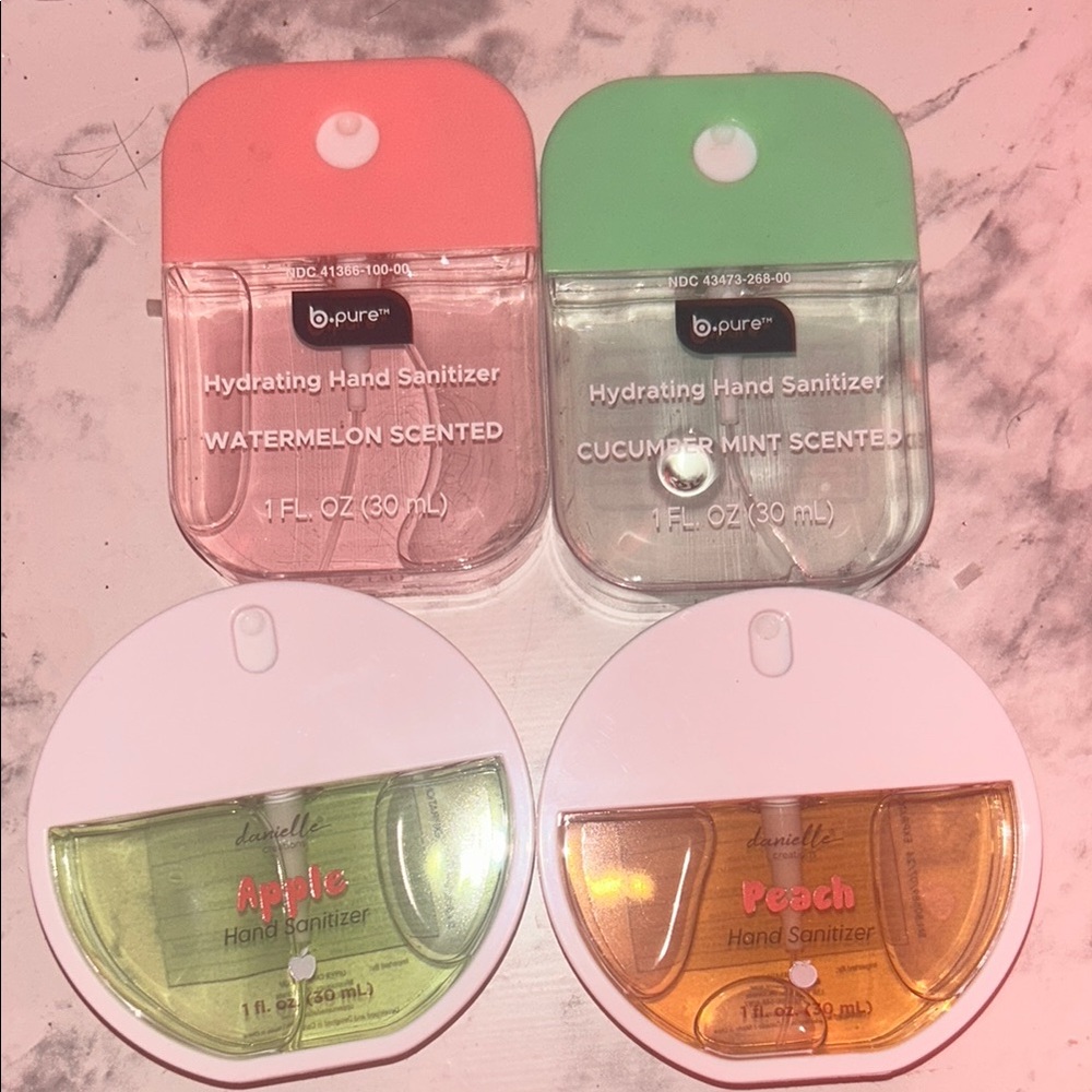 Hydrating Hand Sanitizer Set - Watermelon and Cucumber Mint